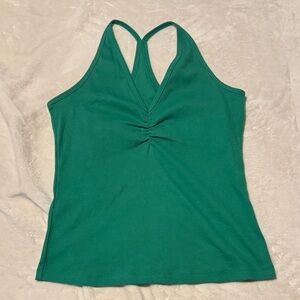 Old Navy Emerald Green V-Neck Racerback Tank